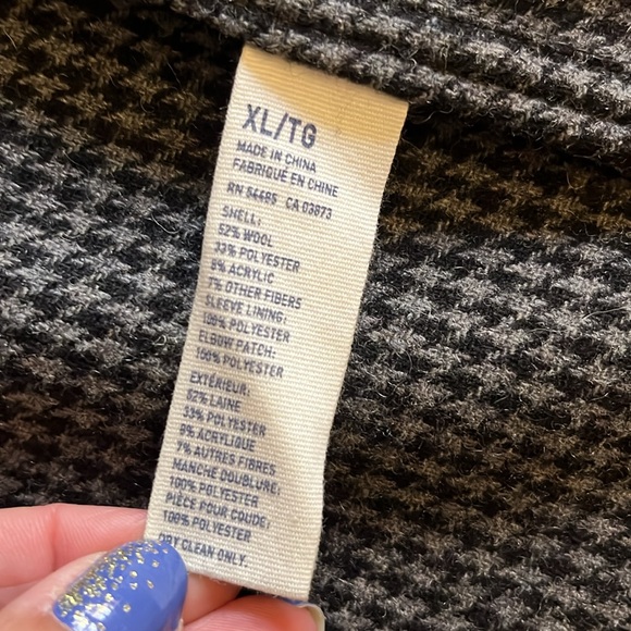 American Eagle The Legendary Blazer Gray Brown Wool Blazer Size XL - Picture 14 of 15